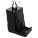Porta Detergente Preto com Suporte para Esponja Smart S Crippa Dispenser para Pia Cozinha