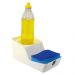 Porta Detergente com Suporte para Sabão e Esponja Branco Smart Crippa Organizador para Pia