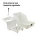 Porta Detergente com Suporte para Sabão e Esponja Branco Smart Crippa Organizador para Pia