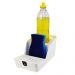 Porta Detergente com Suporte para Sabão e Esponja Branco Smart Crippa Organizador para Pia