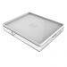 Pote com Divisórias e Tampa 1L Crippa Marmita Retangular 23,5x19x4,5cm Branco