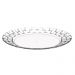 Prato Grande 26cm Transparente Crippa Bandeja para Servir Mesa Posta Porções Aperitivos