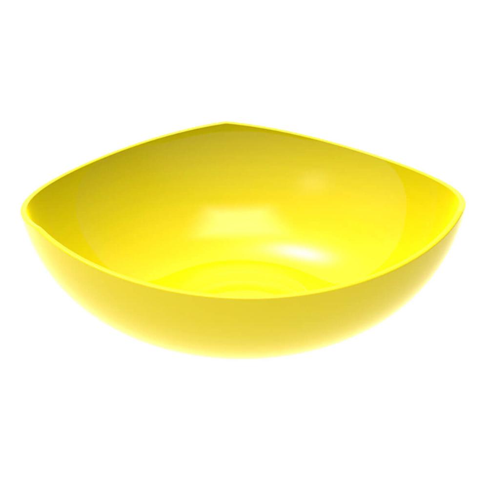 Saladeira Tigela Amarela Trio Plástica Crippa Salada Pipoca Sobremesa