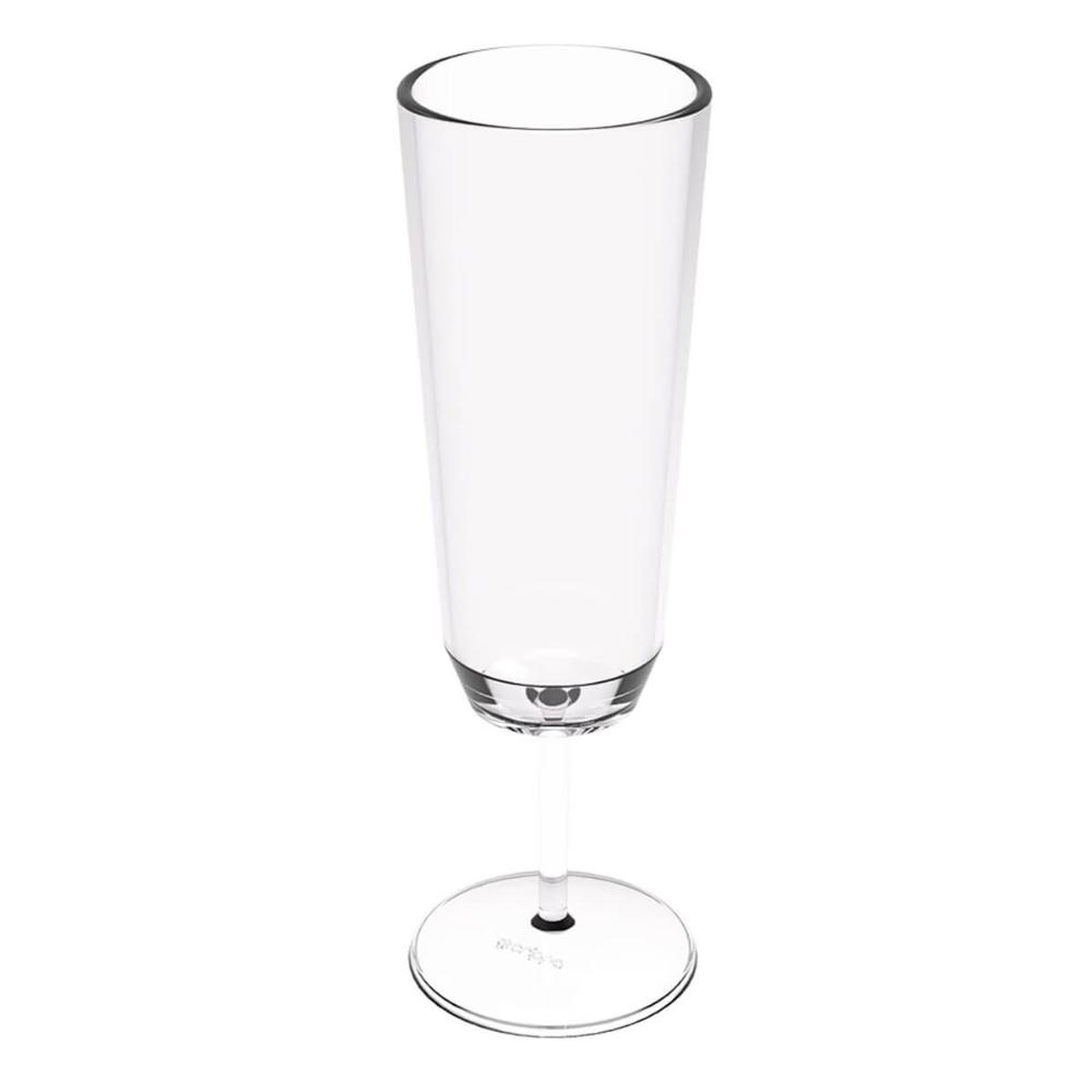Taça para Espumante Champanhe Crippa Plástico Transparente