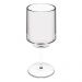 Taça para Vinho Água Drinks Crippa Plástico Resistente Transparente