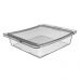 Travessa Quadrada Hermética 1,9L Crippa com Tampa Porta Frios Saladas Frutas Transparente