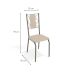 Conjunto com 2 Cadeiras Lisboa Nickel e Nude