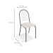 Conjunto com 2 Cadeiras Noruega Nickel e Branco