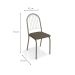 Conjunto com 2 Cadeiras Noruega Nickel e Marrom