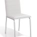 Conjunto com 2 Cadeiras de Cozinha Amsterdã Cromado e Branco