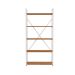 Estante Goya Canela e Branca 152x72 cm