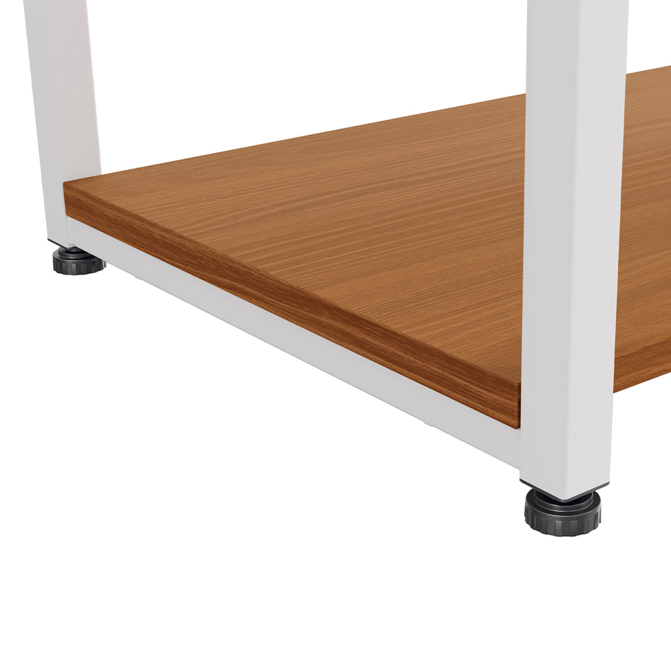 Estante Goya Canela e Branca 152x72 cm