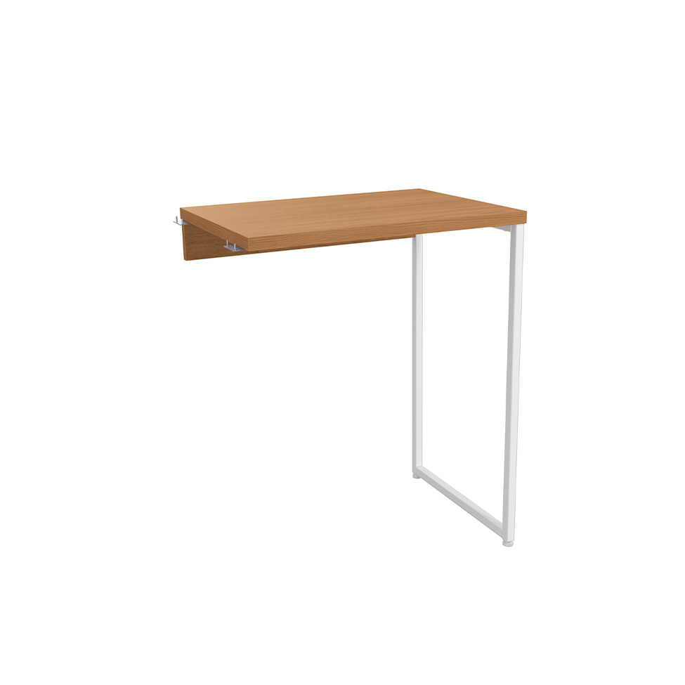 Mesa Auxiliar de Escritório Goya Canela e Branca