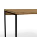 Mesa de Escritório Clécio Industrial Freijó e Preta 136 cm