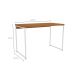 Mesa de Escritório Goya Canela e Branca 118 cm