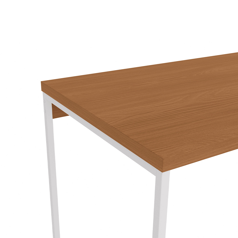 Mesa de Escritório Goya Canela e Branca 118 cm