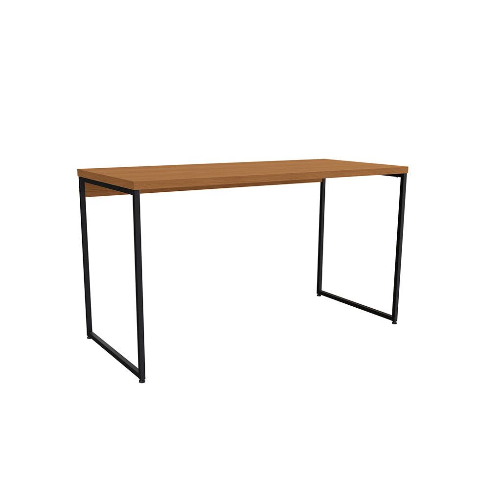 Mesa de Escritório Goya Canela e Preta 136 cm