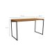Mesa de Escritório Goya Canela e Preta 136 cm