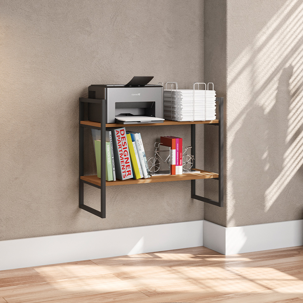 Nicho Retangular Goya Canela e Preta