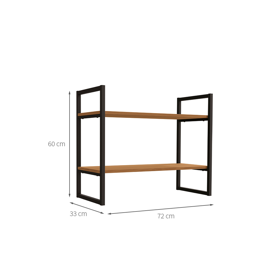 Nicho Retangular Goya Canela e Preta