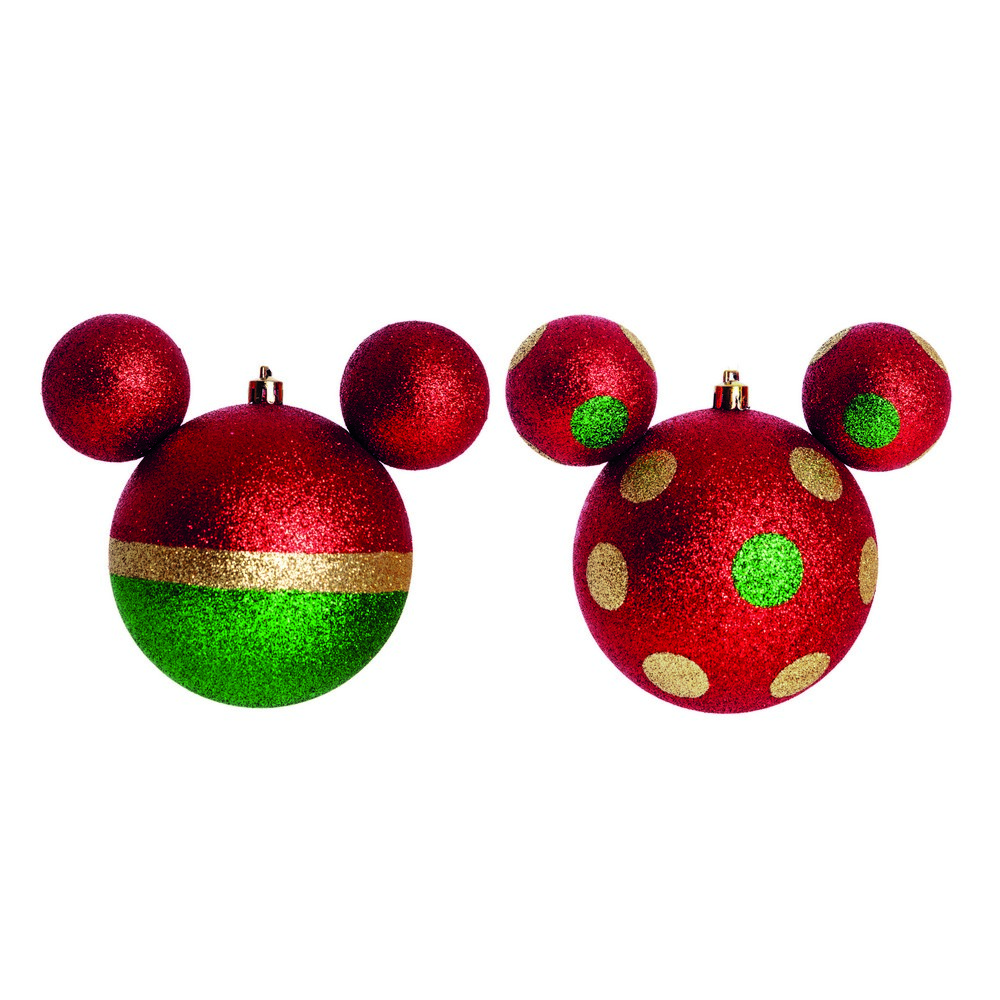 Bola De Natal Mickey Disney Pendurar Árvore Natal 6 Peças