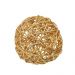 Bola Rattan Decoração Natal 20Cm Dourado