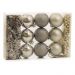 Conjunto com 11 Enfeites de Natal Bolas Prateado