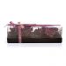 Conjunto com 2 Centros de Mesa Natalino Cromus Roxo