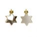 Conjunto com 20 Enfeites de Natal Estrelas Dourado