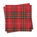 Conjunto com 20 Guardanapos Xadrez Vermelho