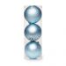 Conjunto com 3 Enfeites de Natal Bola Azul