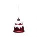 Conjunto com 3 Enfeites de Natal Bolo Vermelho