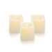Conjunto com 3 Velas Eletrônicas de LED Cromus Branco 5 cm