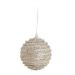 Conjunto com 6 Enfeites de Natal Bola Prata 8 cm