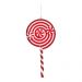 Enfeite Natal Decorativo Pirulito Cor Vermelho 3 Unidades