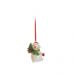 Enfeite de Natal Boneco de Neve Branco 4x5 cm