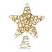 Enfeite de Natal Estrela Vazada Dourada 15 cm