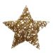 Enfeite de Natal Esttrela Rattan Dourado 40 cm