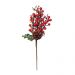 Enfeite de Natal Folhas, Frutas e Pinha Vermelho e Marrom