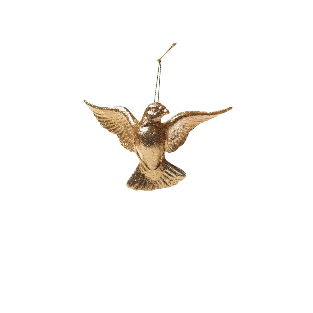 Enfeite de Natal Pássaro Dourado 7 cm