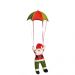 Enfeite de Natal Papai Noel Paraquedas Verde e Vermelho 60 cm