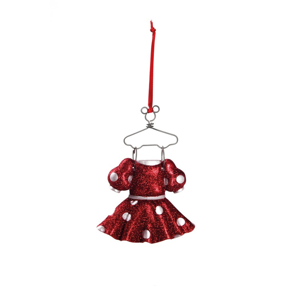 Enfeite de Natal Vestido Minnie Vermelho