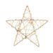 Estrela Decoração Natalina 15x15 Cm Cor Nude Plástico 1 Peça