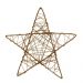 Estrela Rattan Decoração Natal 35Cm Dourado
