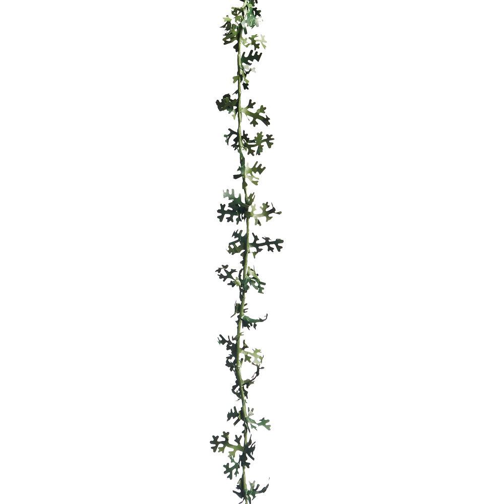 Festão Natalino Decorativo Aramado 700Cm Folhas Verdes