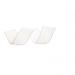 Fita Laço Aramada Decoração 27Mmx1M Crepada Cor Branco