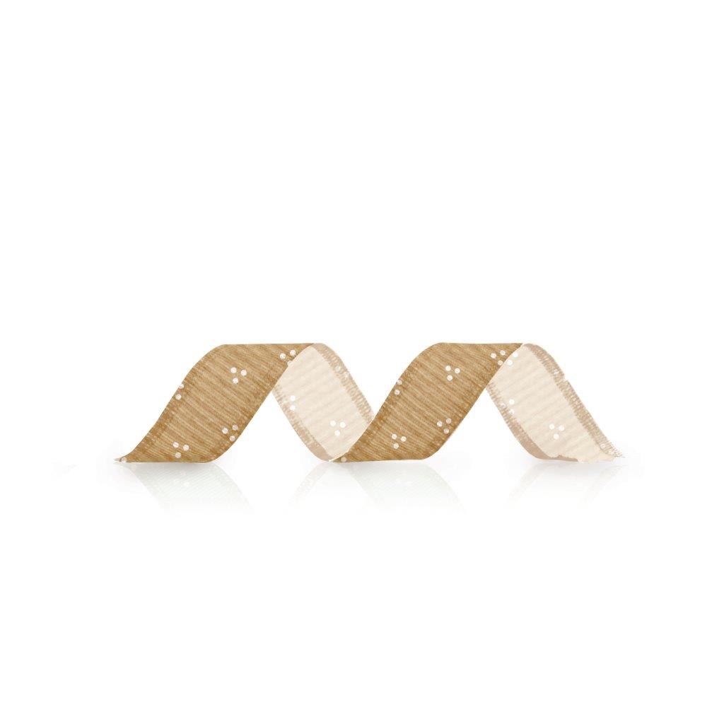 Fita Laço Cetim Decoração Natal 27Mm x 10M Bosque Cor Kraft