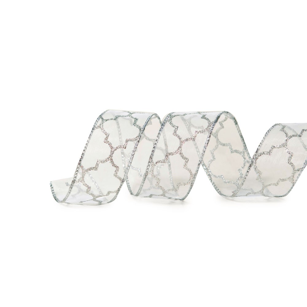 Fita Natalina Laço Branco