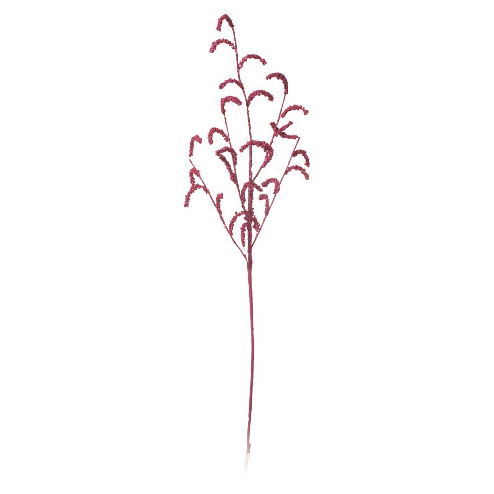 Galho Decoração Natalina Para Árvore 83 Cm Cor Rosa 1 Peça