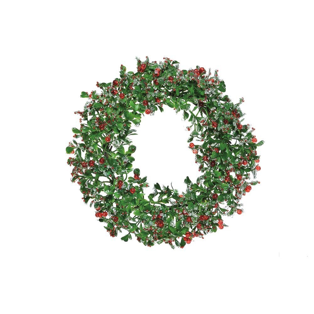 Guirlanda de Natal Cromus Verde 23 cm
